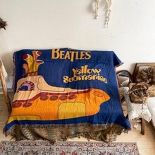 The Beatles Yellow Submarine Woven Casual Tapestry Throw Blanket picture