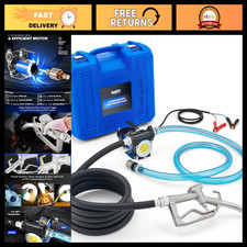 12V Electric Fuel Transfer Pump Kit - 15GPM Diesel & Gasoline Pump for Easy Refu picture