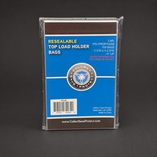 100 CSP Toploader Perfect Snug Fit Sleeves Top Loaders Toploaders 20-60pt Bags picture