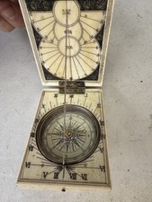 European Rare Antique  Solar Calendar Compass Excellent Condition  picture