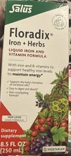 Floradix by Salus Iron & Herbs - Liquid Iron And Vitamin Formula German 250 Ml picture