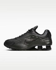 Nike Shox R4 Triple Black Lace Up Running Shoes Sneakers HQ1988-001 Men's Sizes picture