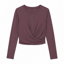 Lululemon Time to Restore Long Sleeve Wrap around Tee Size 6 picture