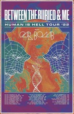BETWEEN THE BURIED AND ME Human Is Hell Tour 2022 Ltd Ed RARE Poster Prog Metal picture