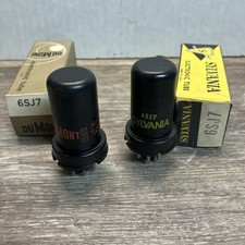 (2) NOS RCA & dumont 6SJ7  Vintage Radio VACUUM TUBES  NOS picture