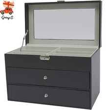 18 Slot Eyeglass Sunglasses Storage Box 3 Layers Glasses Display Organizer Case~ picture