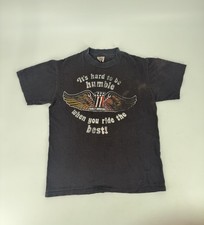 Vintage 80s Harley Davidson Colorado Springs Hard to Be Humble Single Stitch Tee picture