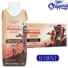 Equate High Performance Protein Shake, Chocolate, 11 fl oz, 12 Ct picture