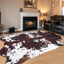 Cowhide Rug Cow Print Rug 10x8 Feet,Large Faux Cow Hide Rugs for Living Room picture