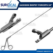 Jackson Biopsy Forceps Circular Cup Jaw 4mm Bite Tip to Shoulder Length 24