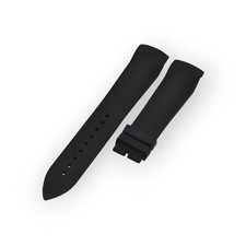 22mm Black Rubber Strap For Franck Muller Cassablanca picture