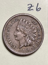 1860 Indian cent,  coin #Z6 picture