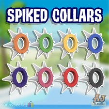 Animal Jam Classic (AJC) |Rare Long Spiked Collars **READ DESC BEFORE BUYING** picture