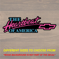 Vinyl Decal Sticker Fits Chevrolet Heartbeat of America Graphics picture