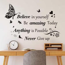 Inspirational Quotes Wall Decals Large Removable Motivational Saying Wall Sticke picture