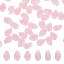 Teardrop Czech Glass Beads, 50 Pcs Bohemia Beads, Pink, 6x9mm picture