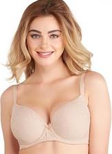 Wacoal Women's Lace Finesse Contour T-Shirt Bra, Beige, US Size 36C picture