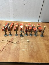 Lionel No. 71 O Gauge Lighted Street  Lamp Post w/ Original Boxes lot of 8 s3 picture