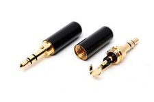 5 pcs 3.5mm Stereo Gold Plated Headphone Earphone Replacement Audio Plug Solder picture