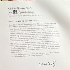 Pendleton Chihuly Blanket No. 5 Limited Edition 64x80 Wool/Cotton Made USA picture