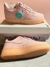 Nike Men's Air Force 1 Low Top Athletic Sneakers Pink Leather Rubber Sole picture