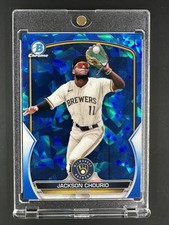 Jackson Chourio Image Variation 2023 Bowman Chrome Sapphire Edition Prospects picture