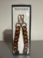 Hello Lux Phone Crossbody strap - Tortoise Resin Link Chain picture