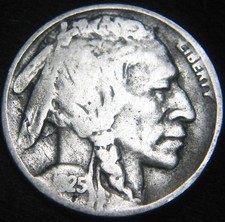 Original Tougher Date 1925-D BUFFALO NICKEL 5¢  LF106MK picture
