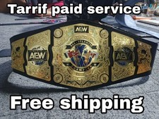 NEW AEW All Atlantic Wrestling Championship Adult Size 2MM Replica Title Belt picture