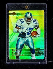 Emmitt Smith RARE GOLD HOLO FOIL CARD Dallas Cowboys HOF picture