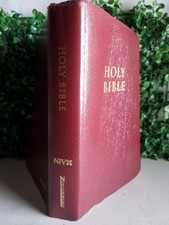 Holy Bible NIV 1984 Text Zondervan Gift & Award Revised Burgundy picture