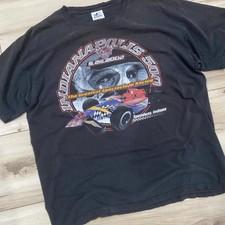 Vintage 2002 Indianapolis 500 Racing Graphic Tee XL Black 24x28 IndyCar picture
