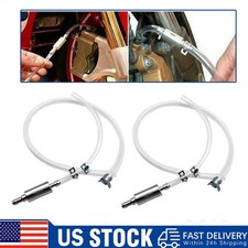 2 PCS Car Motorcycle Brake Bleeder Hose, One Way Check Valve Tube Bleeding Tool picture