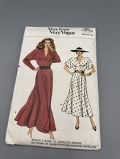 Vogue 9801 Very Easy Very Vogue Wrap Dress Pattern 14 16 18 Uncut Vintage picture
