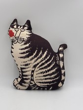 Vintage 1970s B Kliban Cat Kiss Pillow Plush Figural Stuffed Toy Whimsical Red picture