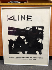 Franz Kline Sidney Janis Gallery 1958 Exhibition Poster 27x22 Framed Vintage picture