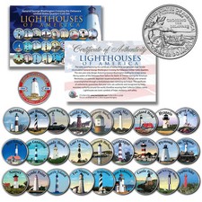 Historic American LIGHTHOUSES Washington Crossing Delaware Quarters 28-Coin Set picture