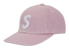 Supreme Pigment Coated Canvas S Logo 6-Panel Pink picture