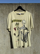 Rare Nirvana Band Incesticide 1993 Beige Colour S  to 5XL Concert Shirt picture
