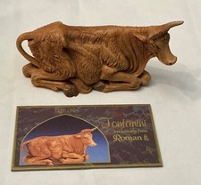 Vintage 1983 Fontanini Depose Italy Christmas Nativity Cow Ox Bull 305 picture