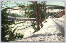 c1940s Covered Bridge Loyalsock Creek Forksville PA Sullivan Postcard picture