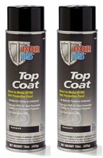 Por-15 45918 Top Coat Chassis Black 14 oz. Aerosol Spray Can (2 Pack) picture