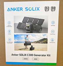 Anker SOLIX C300 Portable Power Generator Kit 288Wh 300W w/ Solar Panel picture