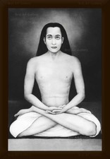 Mahavatar Kriya Babaji B&W Photo Wall Painting Framed picture