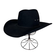 Vintage Stetson 4X Beaver Black Western Cowboy Hat Miller Stockman 7 1/8 picture