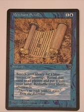 MTG NM Merchant Scroll Homelands  & Tracking picture