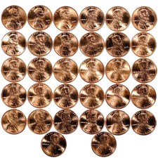 2010-2025 P&D Lincoln Shield Cents 32 Penny Set BU UNC picture