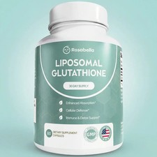 Rosabella Liposomal Glutathione 500mg Capsules, Skin Glow Detox Immune Support picture