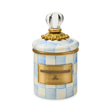 MACKENZIE CHILDS Sky Check Mini Canister NEW picture