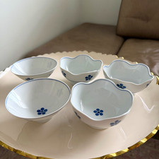 Vintage Hakusan Nejiriume Small Kobachi Bowls Set of 5 Masahiro Mori Japan picture